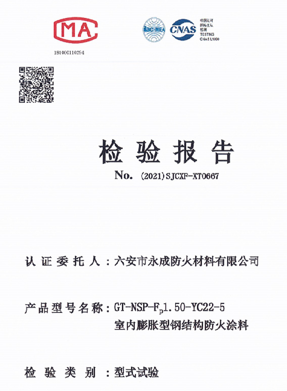 型式實(shí)驗報告